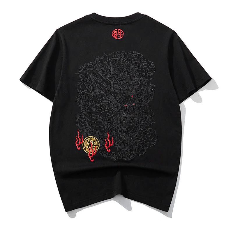 T-shirt Round Neck Pure Cotton Breathable Top For Men's Fashion by eprolo