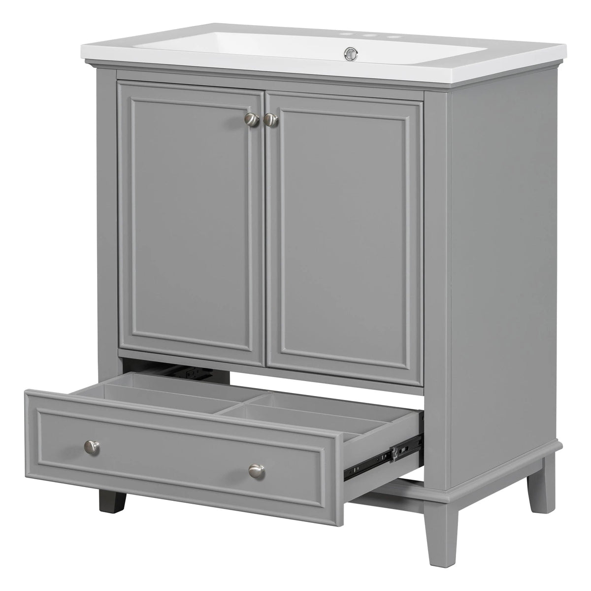 30inchgrey Bathroom Vanity with Sink by eprolo