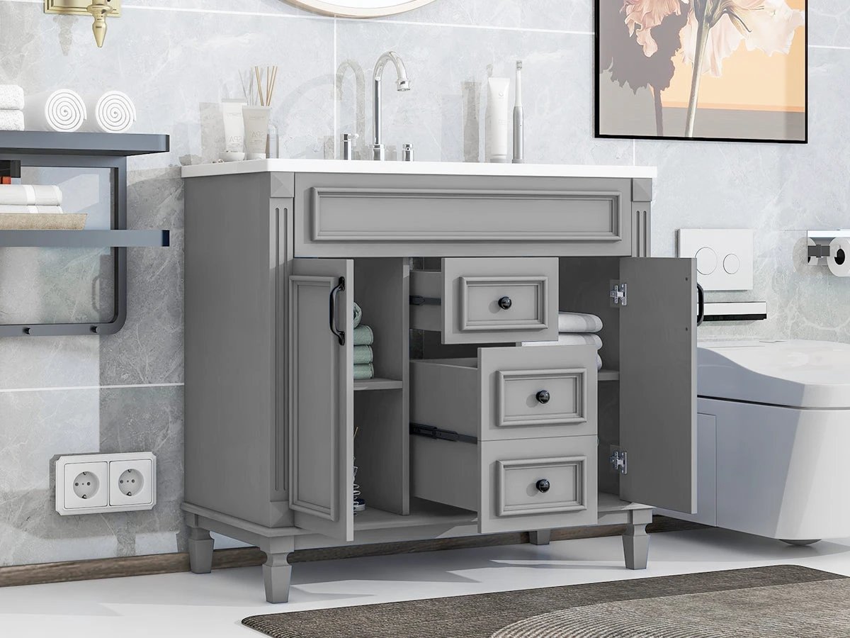 36'' Bathroom Vanity with Top Sink by eprolo