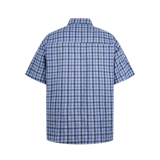 Kitten plaid short sleeved shirt