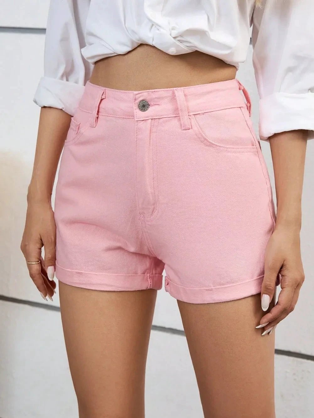High Waist Denim Shorts by eprolo
