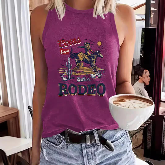 Haut sans manches en jean western