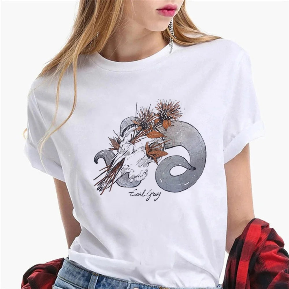 T-shirts Femme Graphiste T-shirts Filles Harajuku Cl