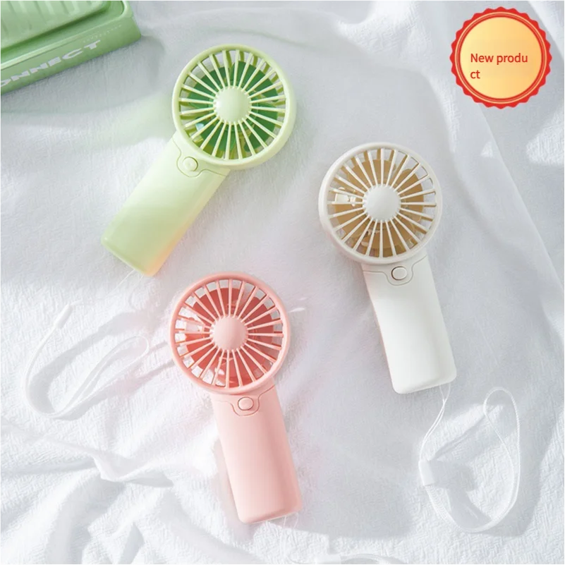 MEET SUN portable handheld fan set of 3 pastel green, pink, and white compact pocket fans by PrimeCanada.Store