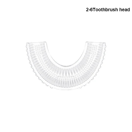 Balashov Kids U-Shaped Electric Toothbrush head, clear plastic