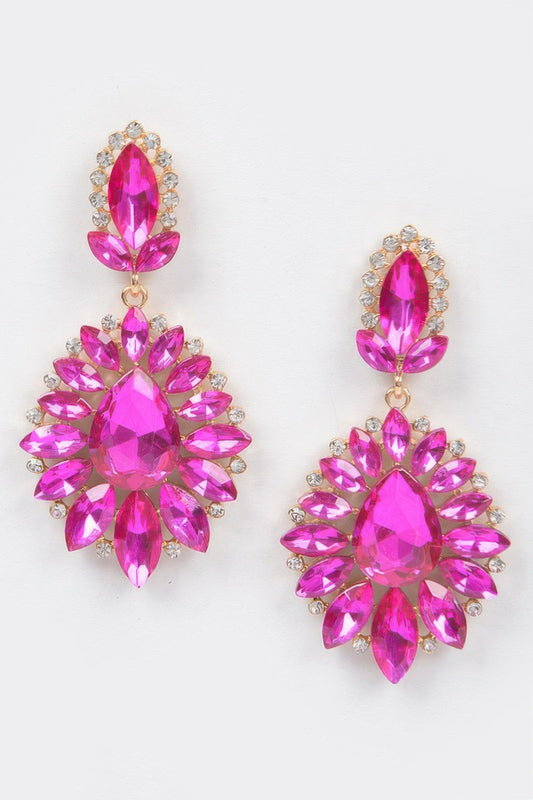 STARDUST Rhinestone Dangle Earring - New Collection Los Angeles - BYMANYC ® New York-1