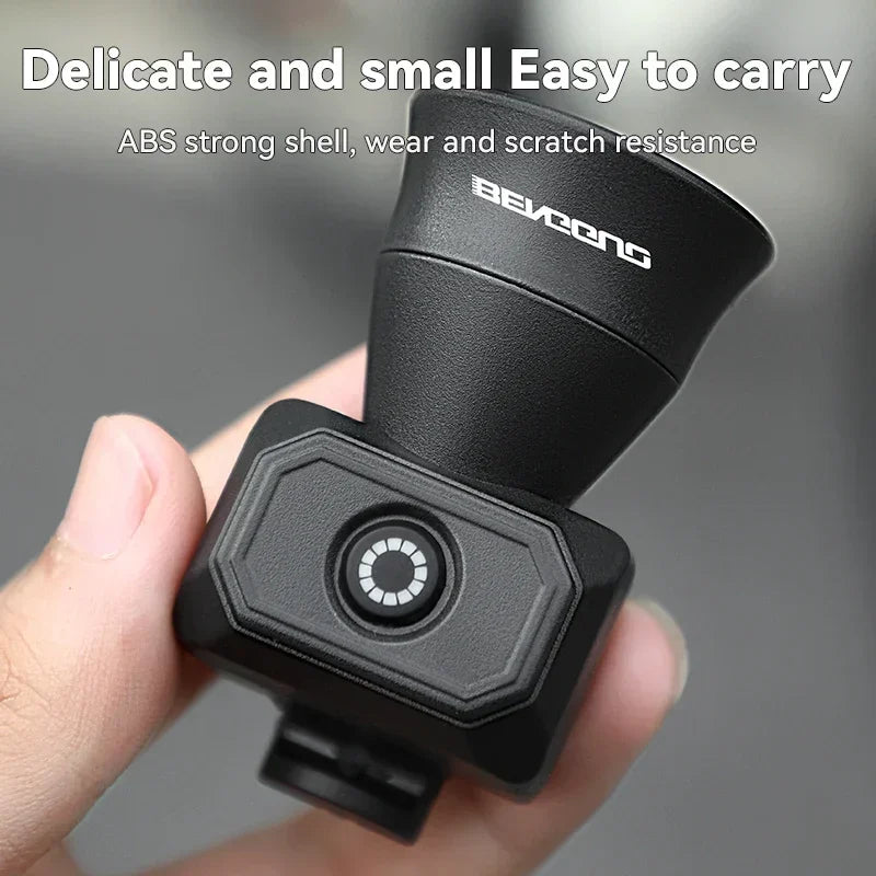 BEVENG bicycle horn bell for mountain bike; black waterproof USB-charging electronic bell