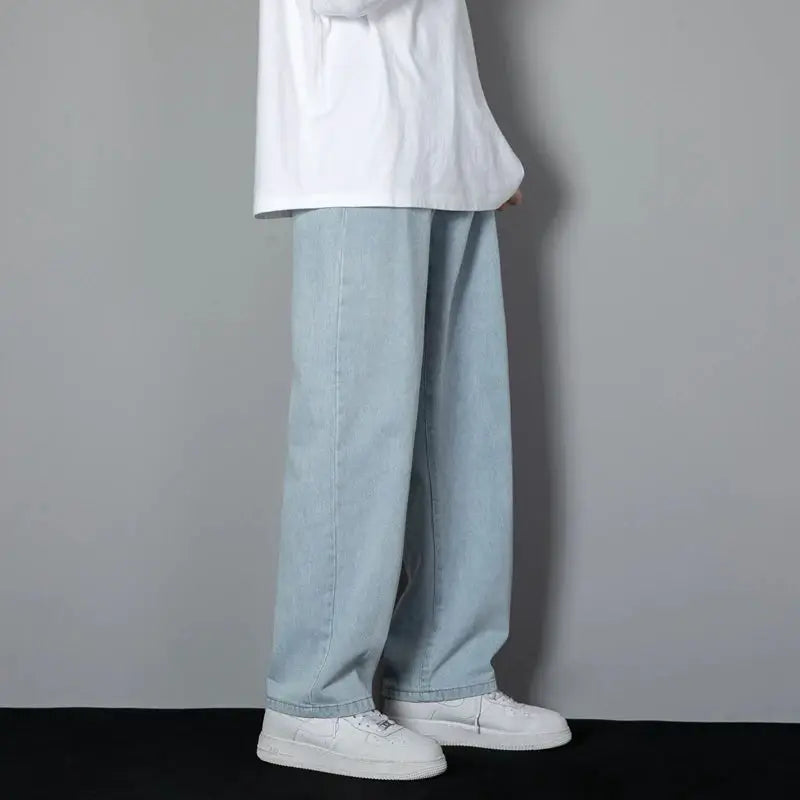 Premium blue denim jeans with flattering fit and all-day comfort, light wash
