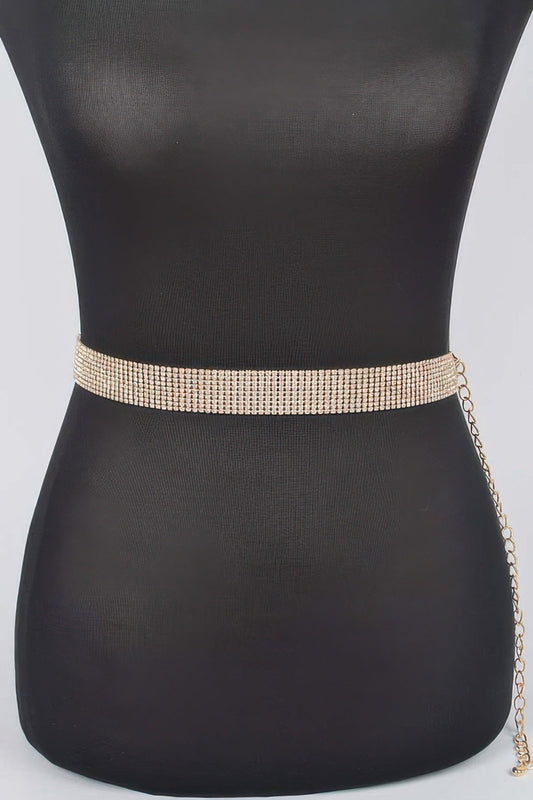 WOMEN'S BELT SKYLINE Slim Full Rhinestone BYMANYC ® New York-1