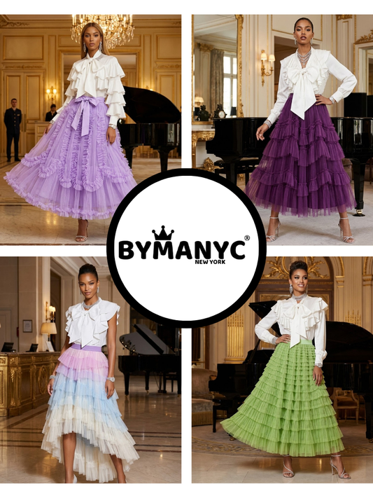 Women's Taupe Tulle Skirt • MONTMARTRE • New Collection PARIS LE MARAIS BYMANYC ® New York-1