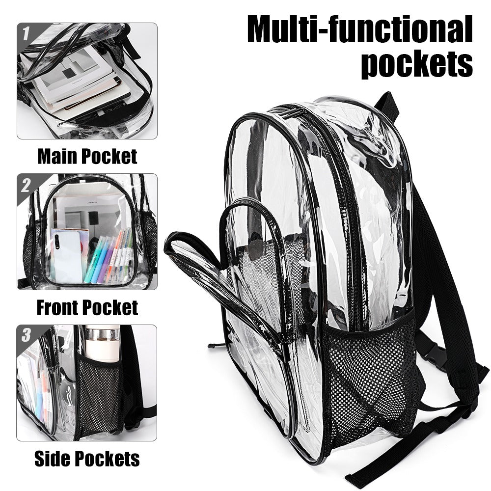 New Black body Transparent backpack