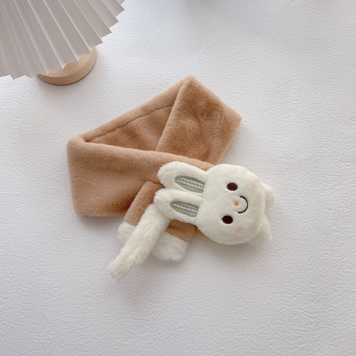 Warm Plush Children Cross Rabbit Scarf