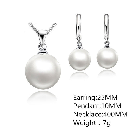 10mm Pearl Earrings Water Wave Chain Tassel Pearls
