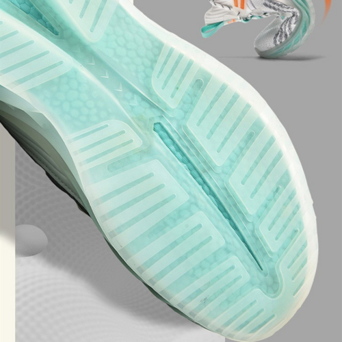 Men's Fashion Running Shoes Breathable Leisure mint-teal translucent sole