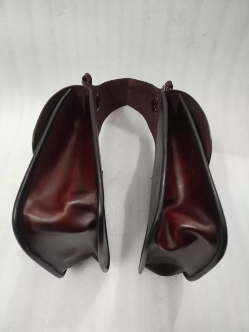 Cowhide Leather Western Horse Saddle Bag: Trail Riding Gear
