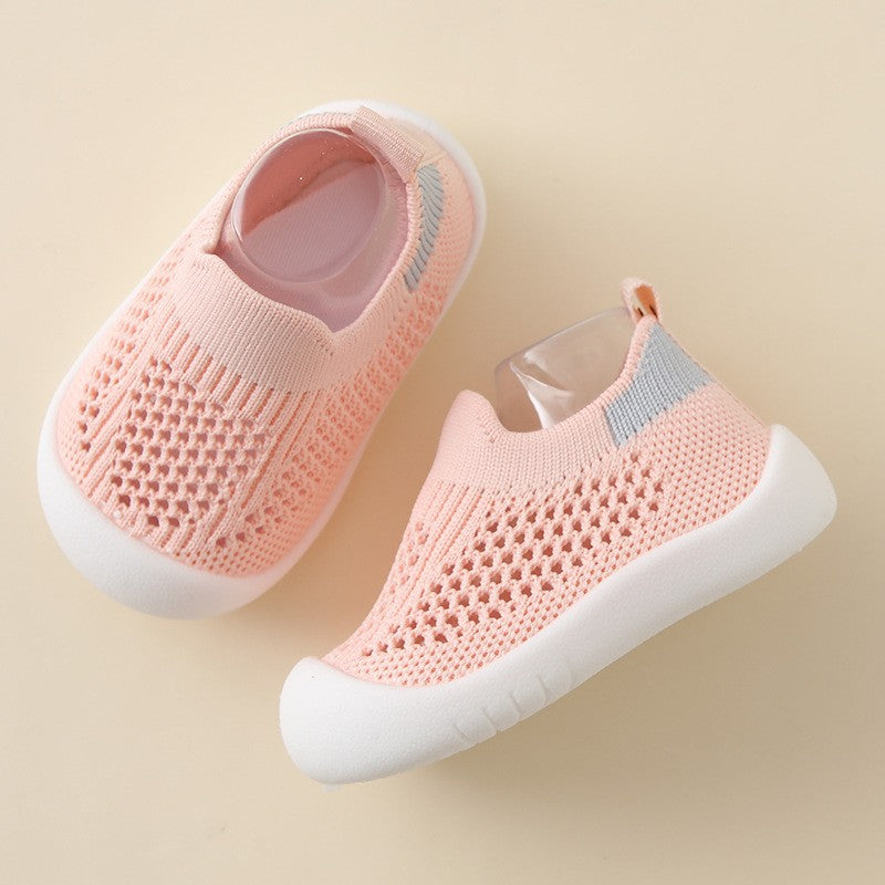 Zapatos de bebé y niño pequeño, suela blanda antideslizante, ligeros, de tejido volador
