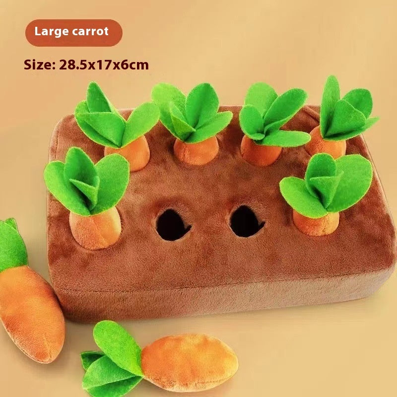 Jouets en peluche créatifs de radis à tirer