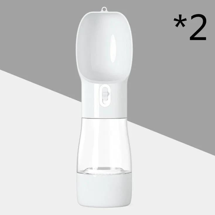 Traveling Out Portable Dog Water Dispenser, white, 2-pack