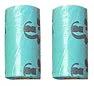 Large-capacity toilet bucket with removable, washable integrated cat litter scoop; AdTec teal packaging, 2-pack.