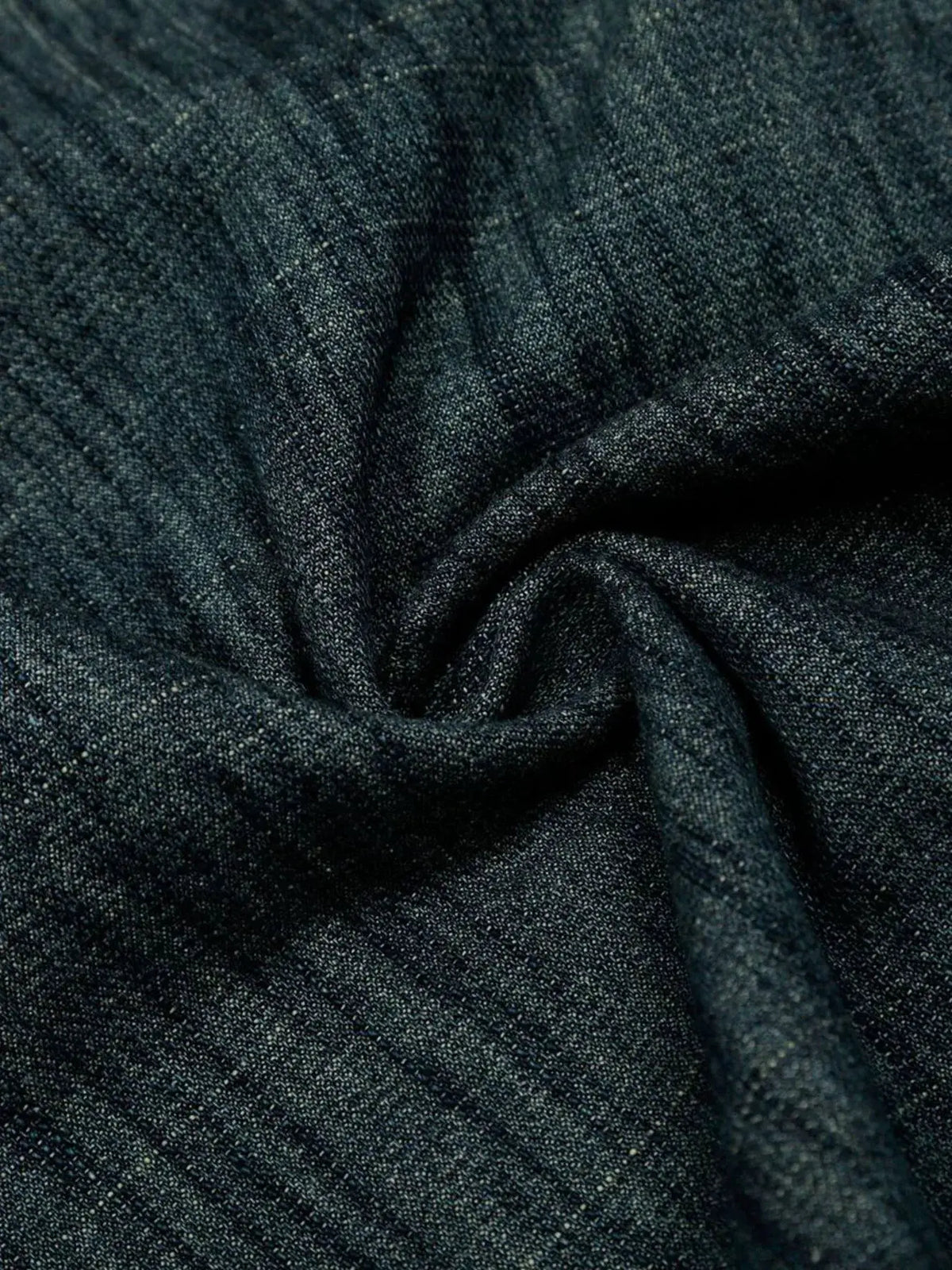 Mens Relaxed Fit Denim Shorts in dark blue cotton-blend denim fabric, Trendsi