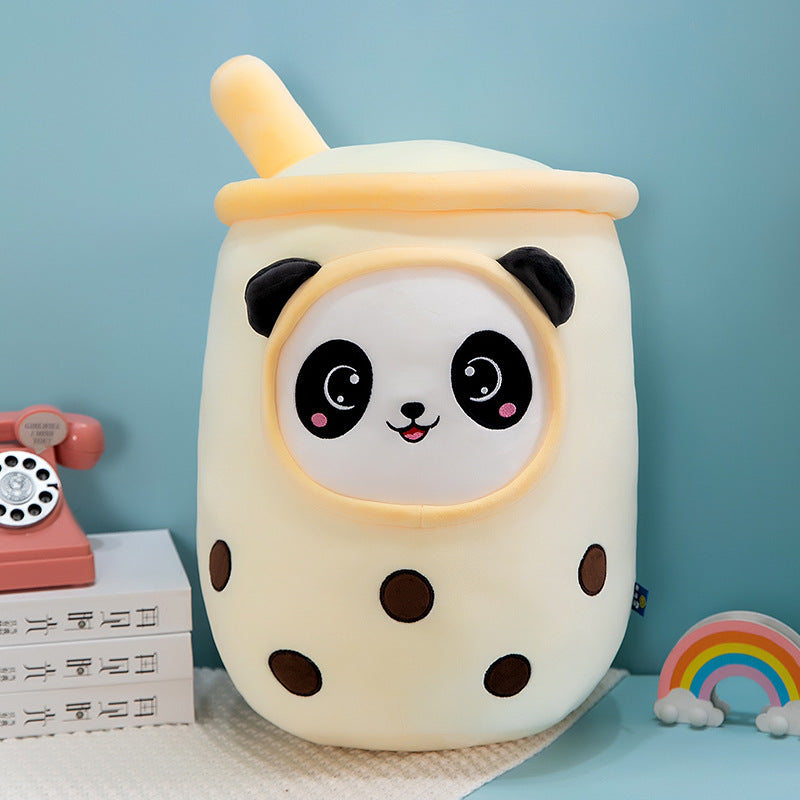 Peluche Oreiller Tasse à Thé au Lait Fruits Émulation