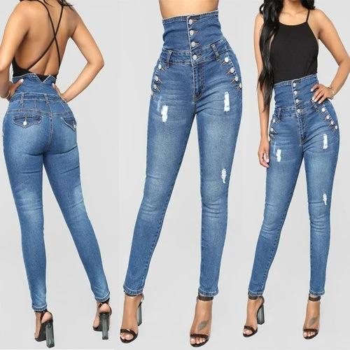 fashion jeans high waisted jeans vintage design jeans Skinny Cheap by JeansDenim.Store