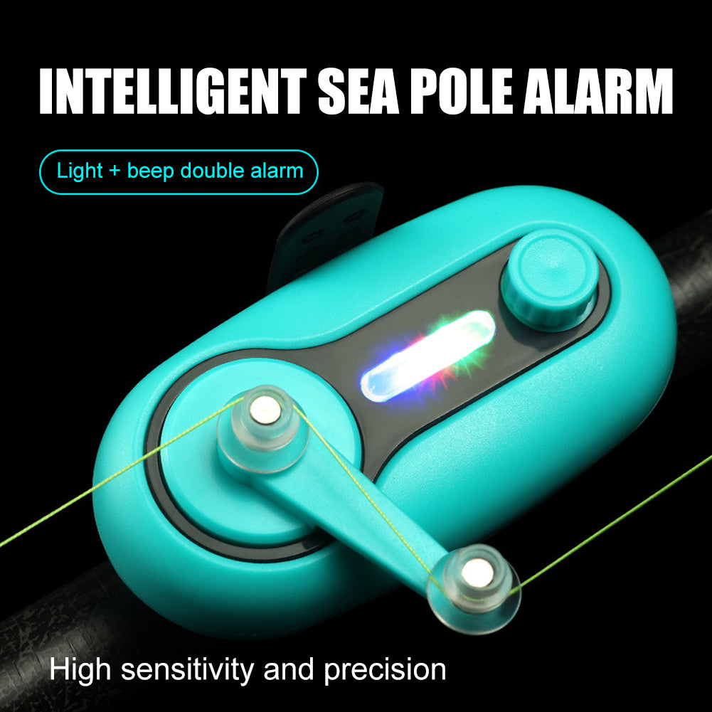 Alarme Morsure de Pêche Indicateur Lumineux LED Électronique Sonore pour Canne à Pêche, Alerte de Ligne de Pêche Sonore et Lumineuse