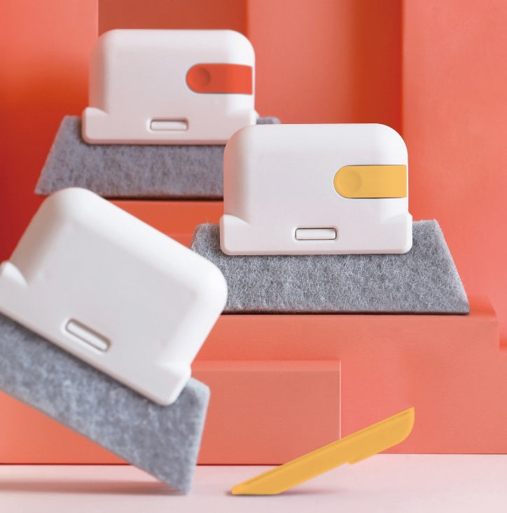 Brosse de nettoyage créative pour rainures, nettoie rapidement tous les coins et interstices, brosses de nettoyage détachables pour rails de porte et de fenêtre