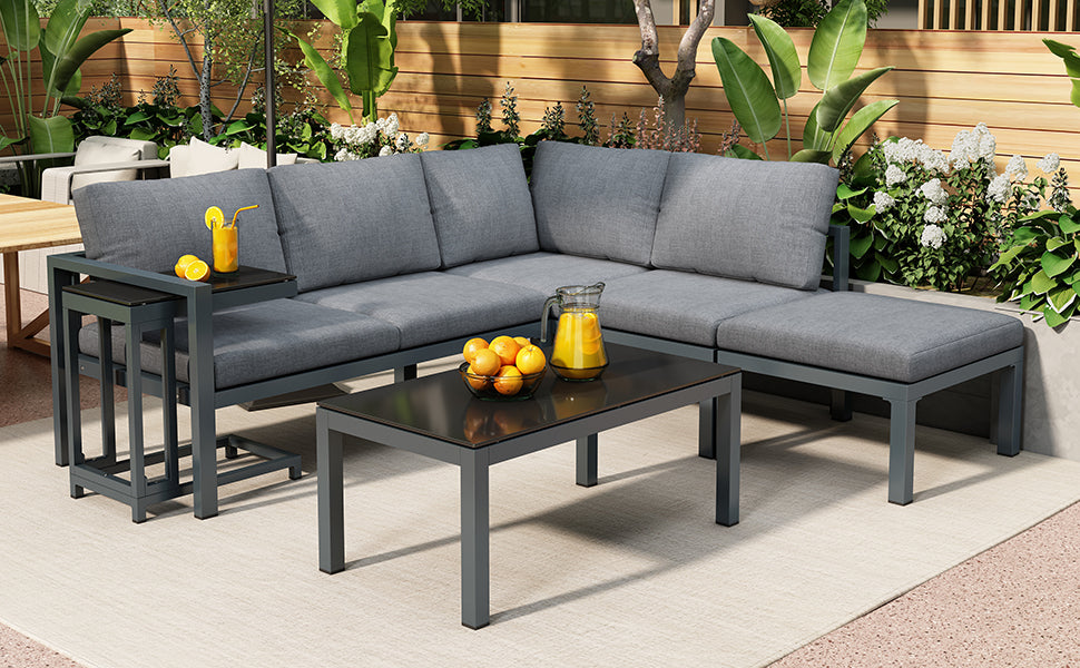 Outdoor Garden Terrace Lounge Sofa Set