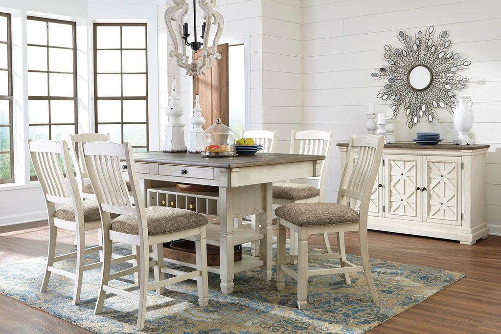 Bolanburg - Rectangular Counter Table Set-1