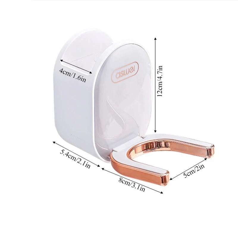 Wall Mounted Hair Dryer Holder Foldable Bathroom Wall Organizer Storage Holder Home Hair Brush Storage Bracket Hair Dryer Rack by eprolo