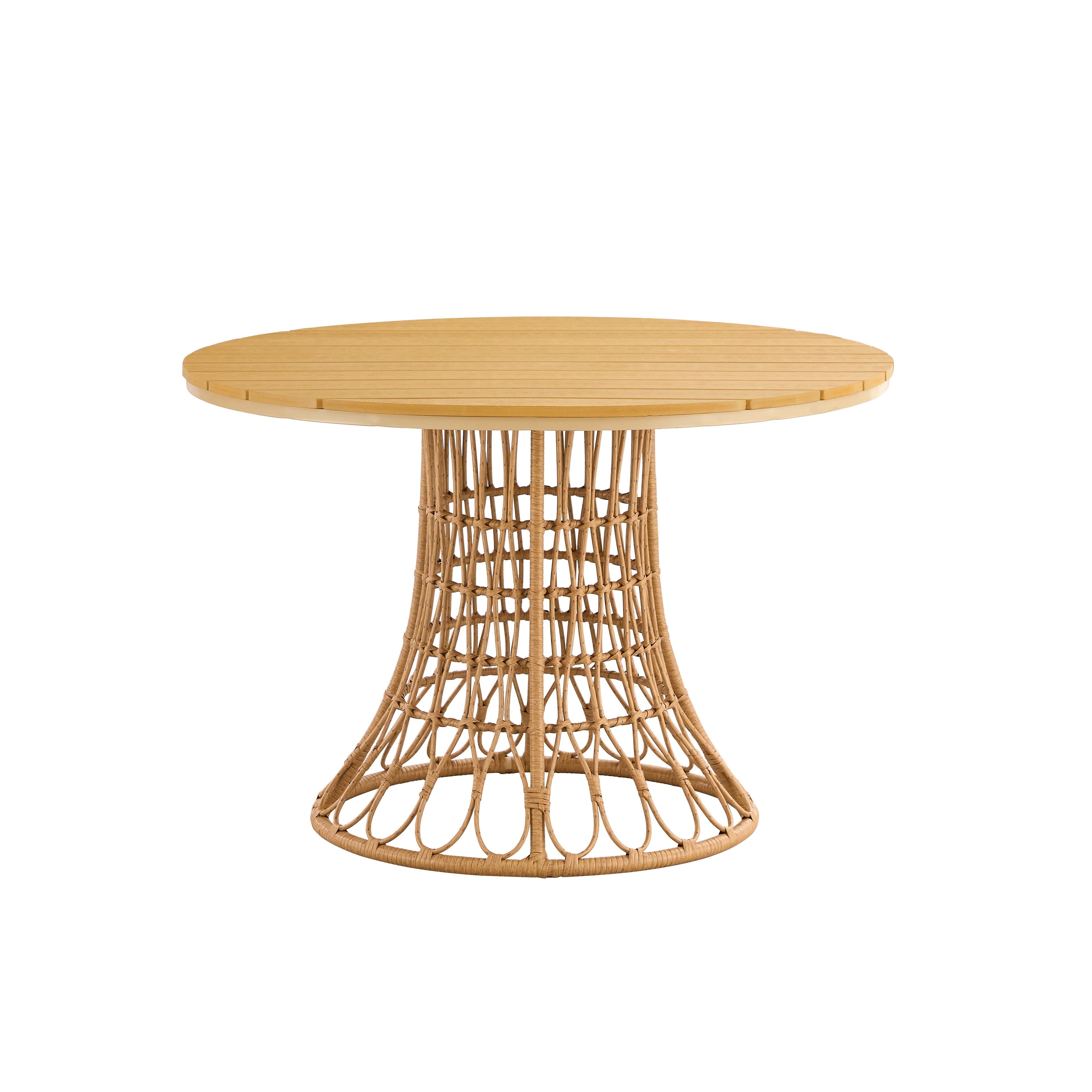 Mesa y silla de bambú simples para exteriores