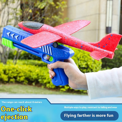 Jouet lanceur d'avion à bulles pour enfants