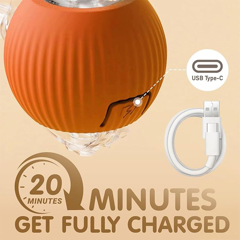 Juguetes interactivos con forma de bola para gatos, bola giratoria automática para gatitos, juguetes eléctricos inteligentes recargables para mascotas con sensor de puntero, juguete de bola para gatos