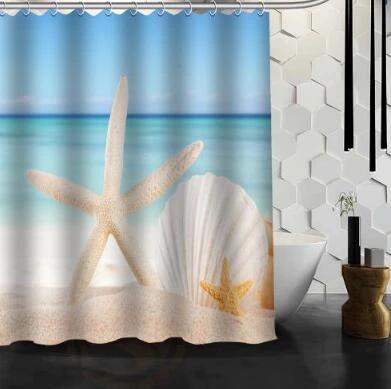 Waterproof Shower Curtain Bathroom Curtain Beach Spa Shower Curtain by eprolo