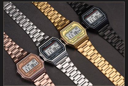 Montre dorée, petite, décontractée, de style rétro