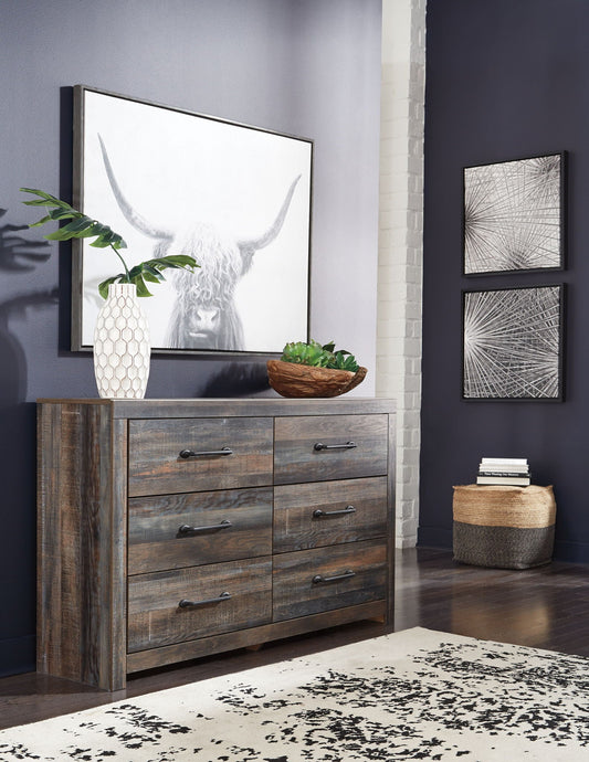 Dark Brown King Bookcase Bed & Storage Set 7-Piece Bedroom Furniture-1
