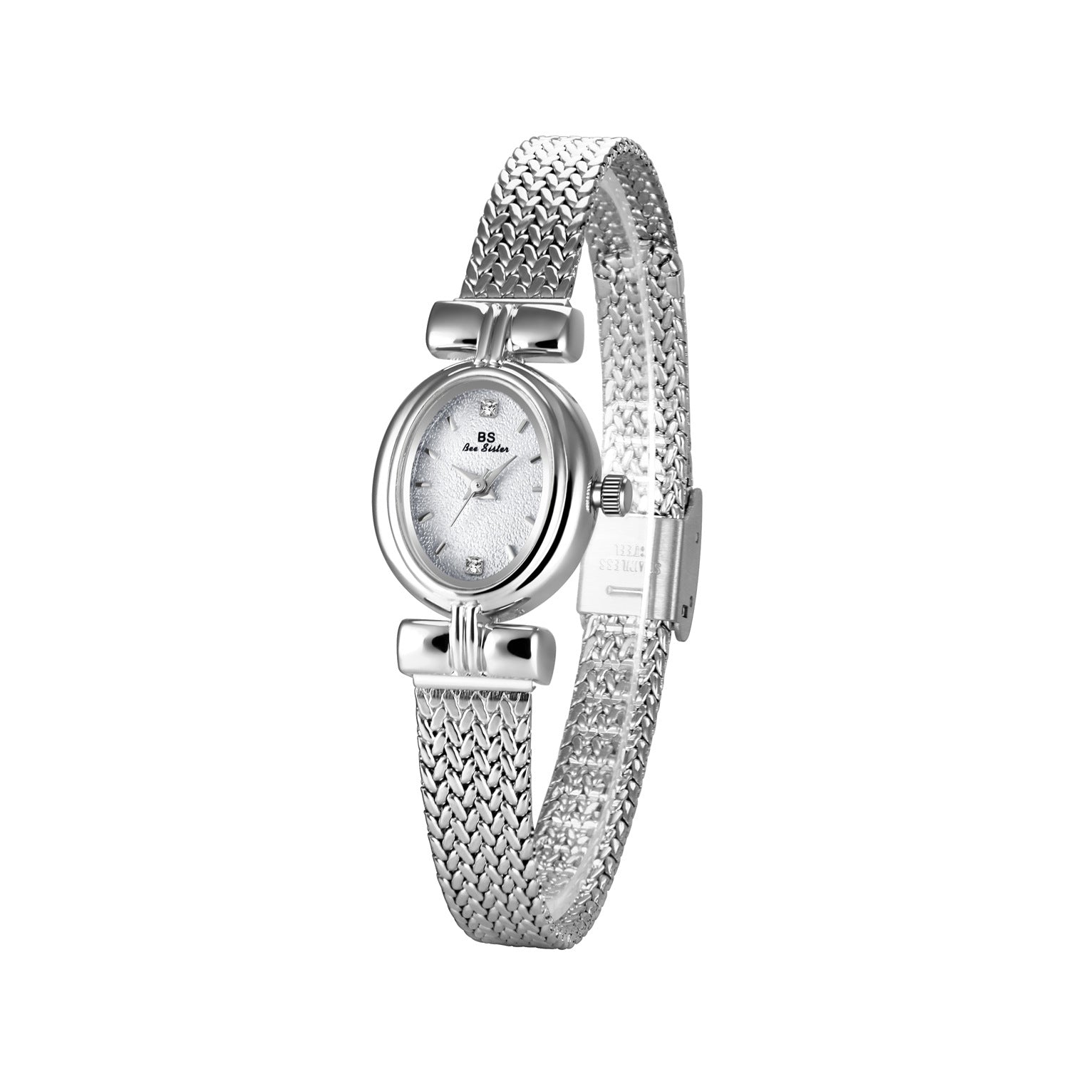 Montre en argent de petite taille au tempérament de luxe léger, style bijoux mi-anciens