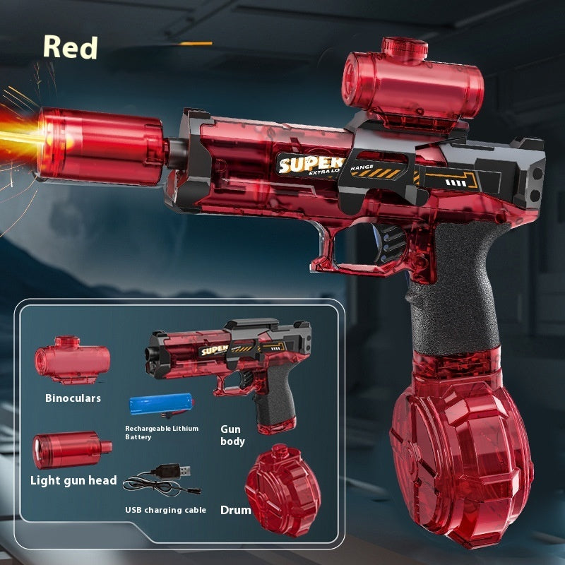 Nouveau pistolet à eau électrique Ice Mouse Ice Explosion, haute vitesse, tir continu, rechargement à liaison, grande capacité pour enfants