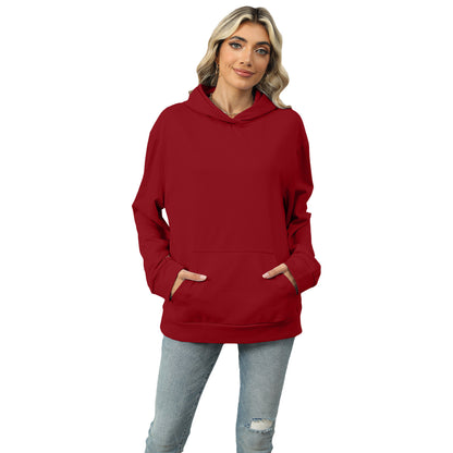 Sweat-shirt à capuche décontracté avec poches pour femmes