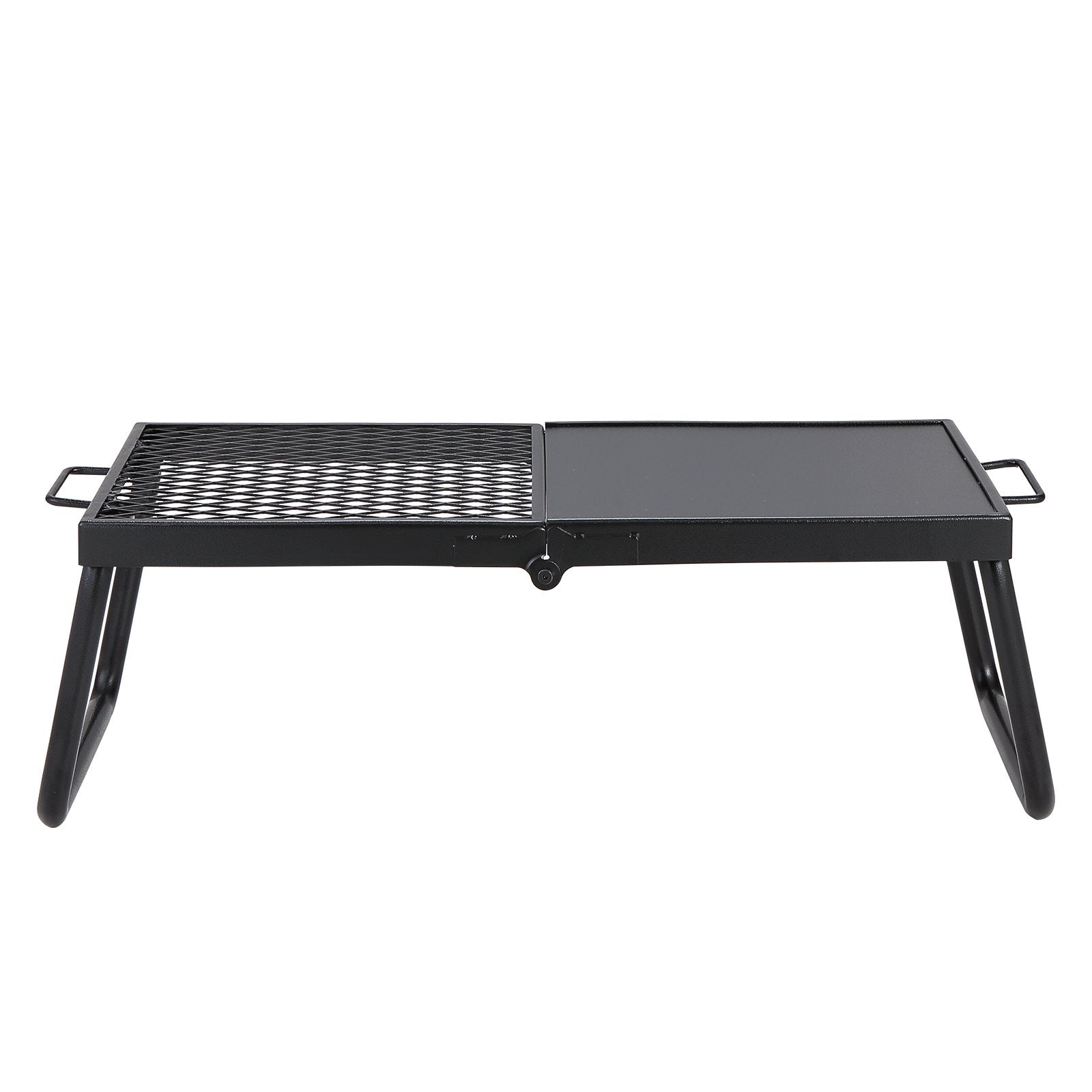 Grille de cuisson pliable pour feu de camp, grille en acier robuste