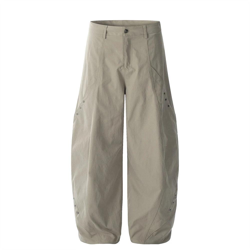 Deconstructing Rivet Design Curved Knife Pants by eprolo
