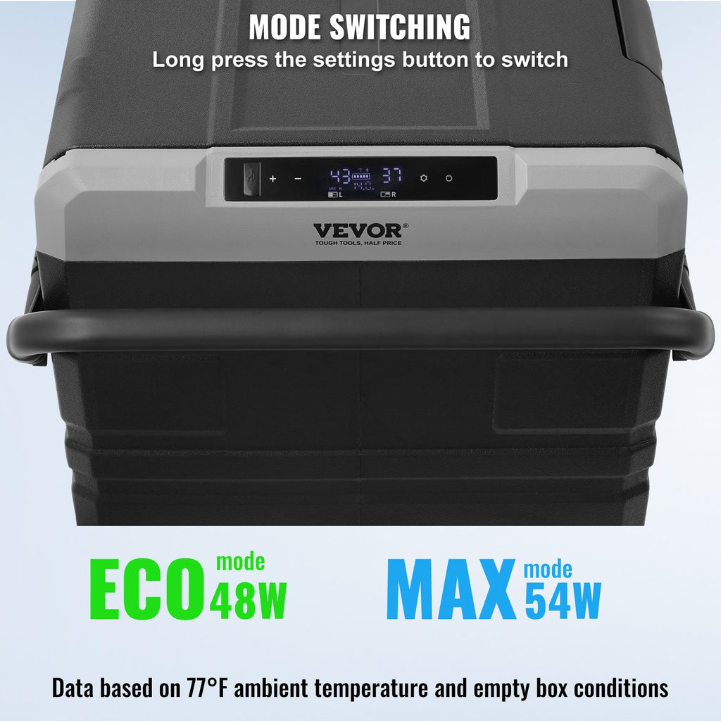Portable Car Refrigerator Freezer Compressor 115 L Dual Zone