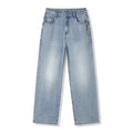 Pantalon droit ample tombé souple style jean Tencel Lyocell pour homme