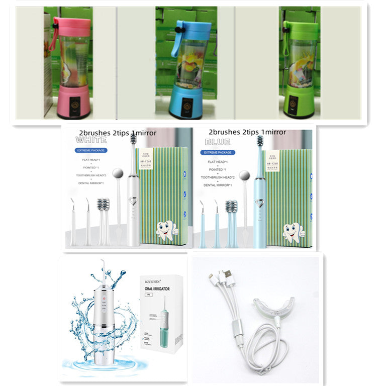 Licuadora portátil con USB recargable, mini batidora de jugo de fruta para cocina, exprimidor eléctrico simple portátil para el hogar