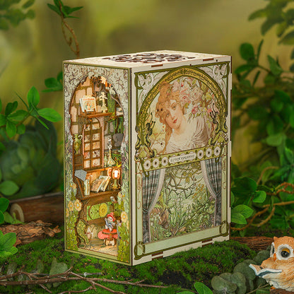 Dongpo Zhiyi Diy Support de livre stéréo 3D en bois à assembler soi-même Modèle de jouet de construction