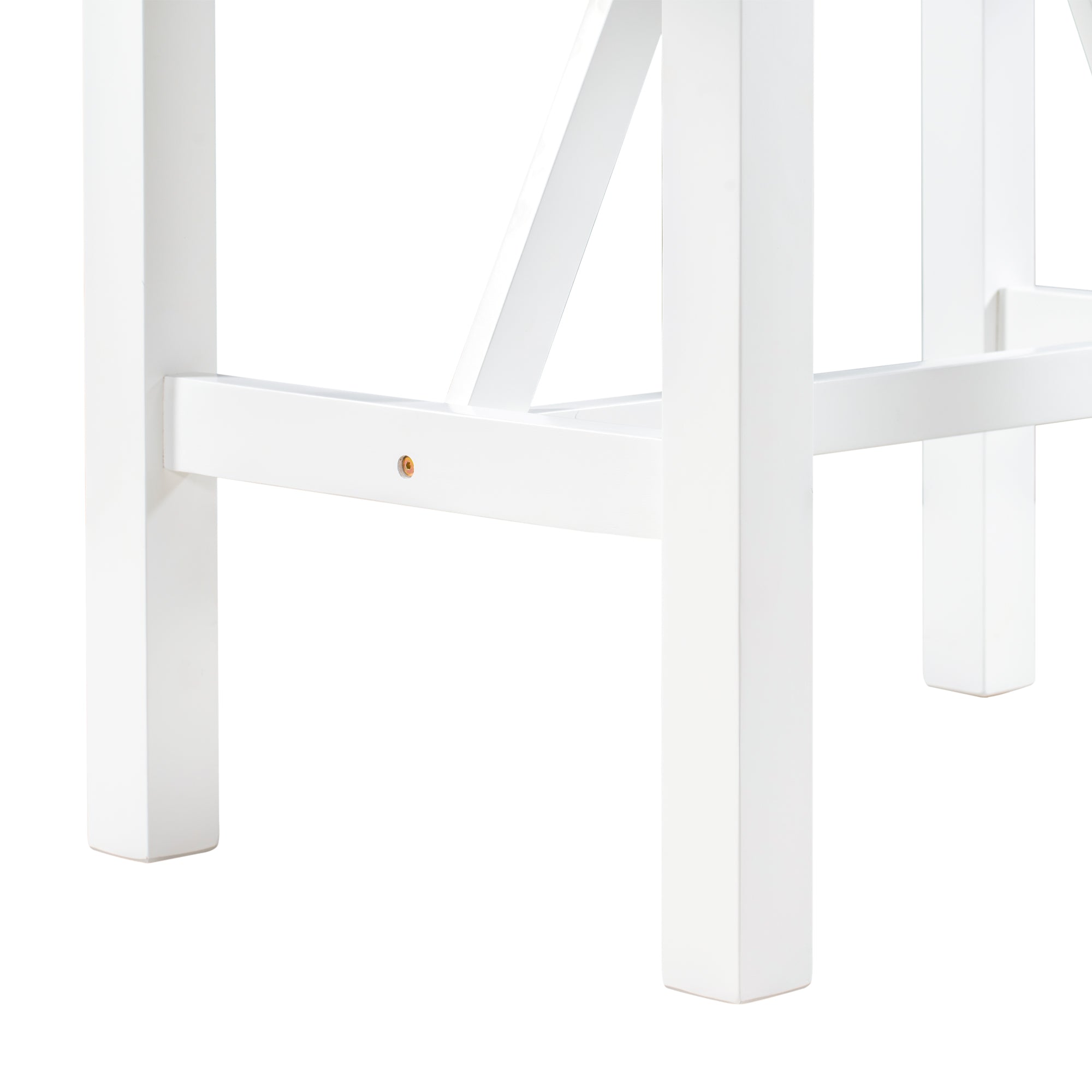 Juego de mesa de comedor de altura de mostrador de madera de 3 piezas con hojas abatibles