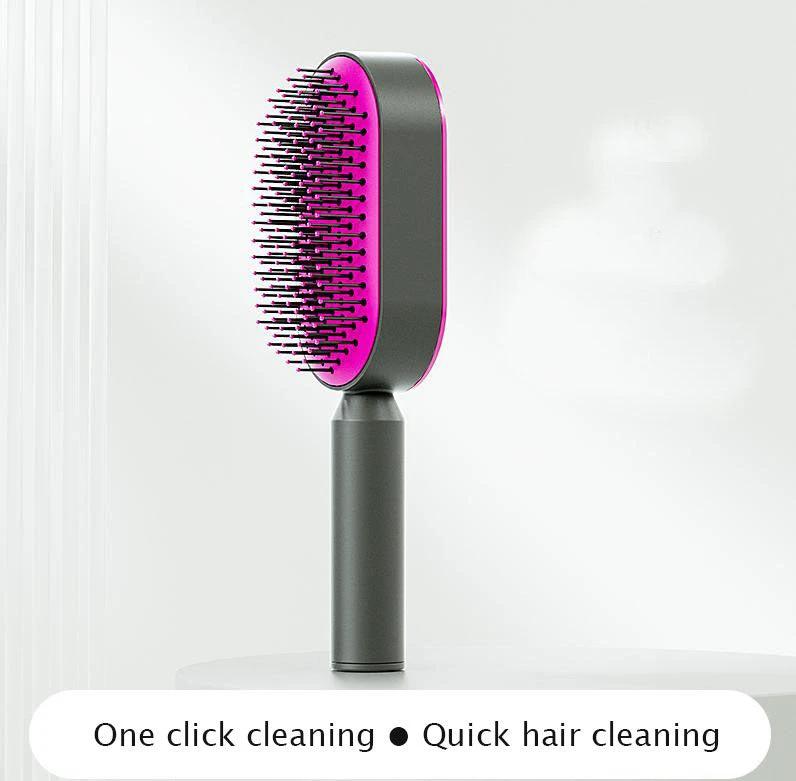 Pressing type cleaning design air cushion comb for women's long hair, specialized airbag massage comb, household hair comb by eprolo