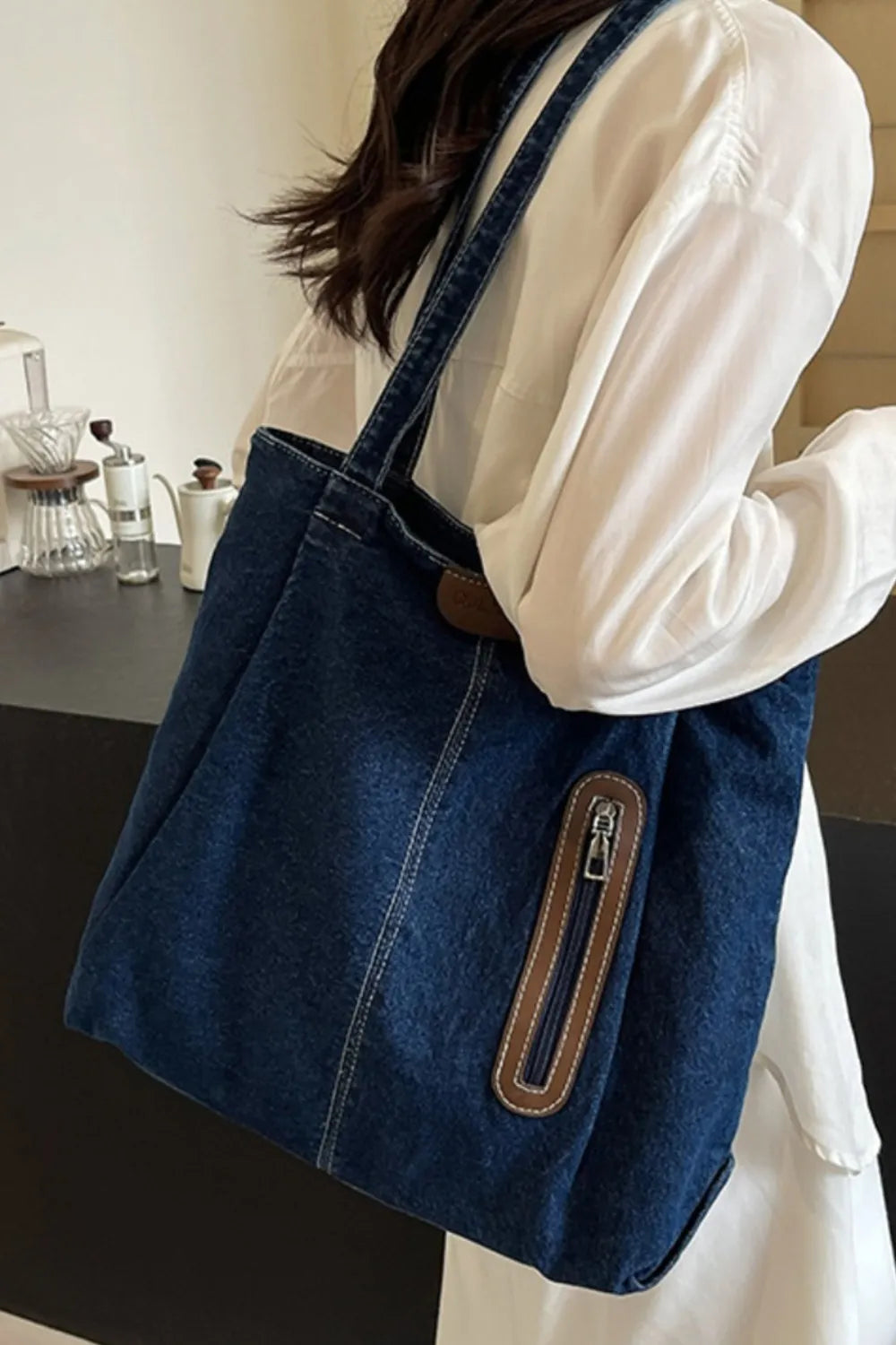 Bolso de mezclilla mediano