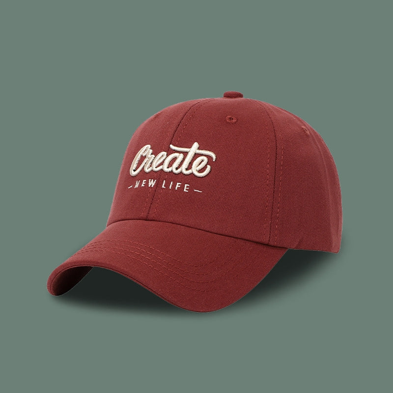 Chapeau coréen pour femme, look assorti, petites lettres brodées